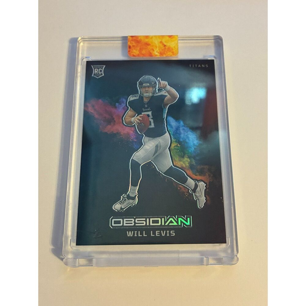 2023 Panini Obsidian Will Levis Black Color Blast RC SSP #18